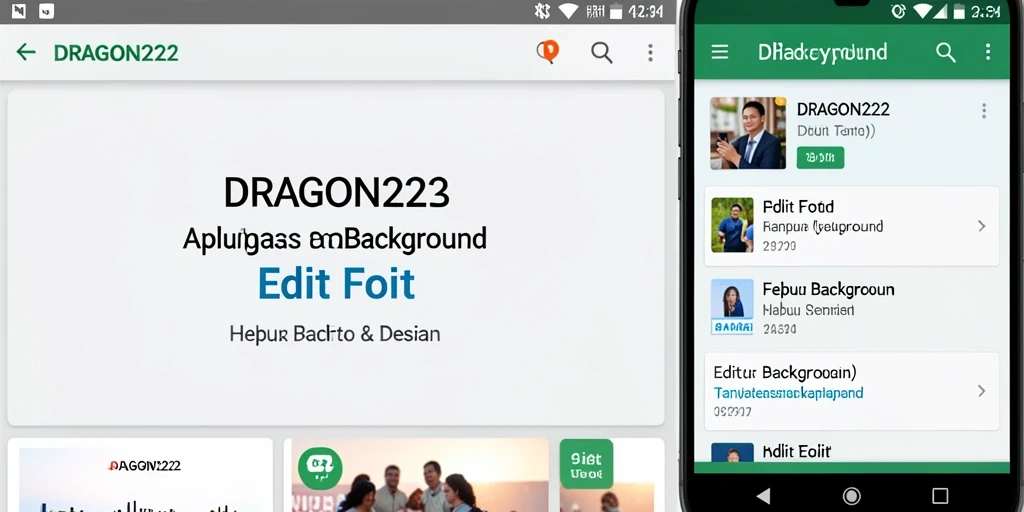 Antarmuka pengguna DRAGON222 saat menghapus latar belakang foto.
