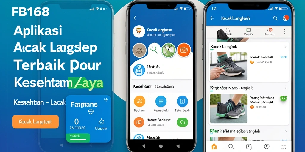 Tampilan antarmuka utama FB168 dengan fitur Lacak Langkah yang mudah digunakan.