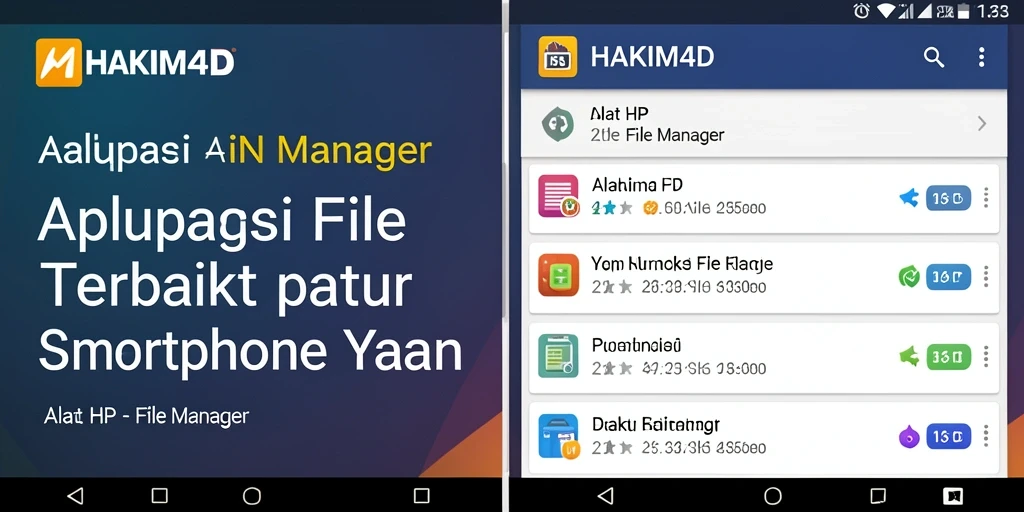 Antarmuka HAKIM4D yang intuitif dan mudah digunakan.