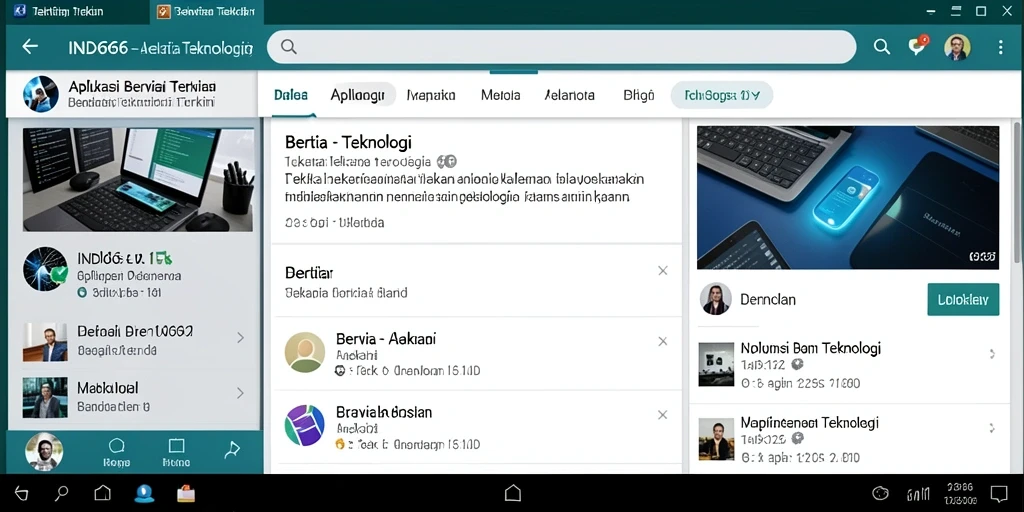 Antarmuka aplikasi IND666 yang informatif dan mudah digunakan.