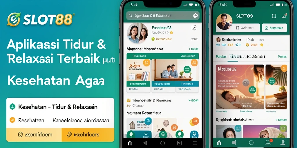 Antarmuka SLOT88 menampilkan pilihan suara Tidur & Relaksasi yang menarik.