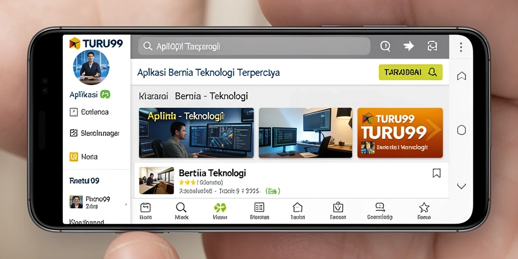 Tampilan antarmuka TURU99 yang modern dan informatif.